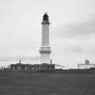 Aberdeen, Greyhope Road, Girdleness Lighthouse.
General view of tower from W, dated 6 May 1992.