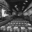 Aberdeen, Spring Garden Iron Works, interior.
General view of foundry interior from East, with many rows of prepared sand moulds.
