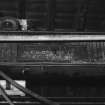 Aberdeen, Spring Garden Iron Works, interior.
Detail of Mackinnon name plate on overhead crane in machine shop.

