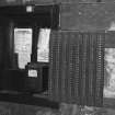 Aberdeen, Spring Garden Iron Works, interior.
Detail of 'Magenta' time clock and cards in pend.
