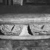 Aberdeen, North and East Church of St Nicholas, interior
View of carved capital set on sill of North transept window.
