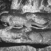 Aberdeen, North and East Church of St Nicholas, Crypt, interior
Detail of carved slamander corbel in North East corner of Crossing.