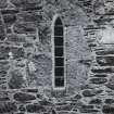 Iona, Iona Abbey.
View of lancet window at head of refectory stair.