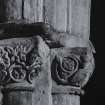 Iona, Iona Abbey, interior.
Detail of South-East tower-pier capital.