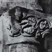 Iona, Iona Abbey, interior.
Detail of North-East tower-pier capital.