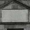 Kilarrow Parish Church, Bowmore.
View of inscribed panel.