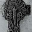 Medieval Cross, Kilchoman Church.
View of face A, head.