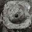 Kilneuair Church.
View of font from above.