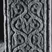 Oronsay Priory, grave-slab.
General view of a grave-slab.