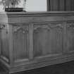 Interior. Detail of communion table