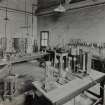 Photographic copy of Interior view showing gas analyses room