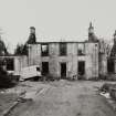 Glasgow, 1554 Barrhead Road, East Hurlet House.
General view from North-West of house in derelict state.