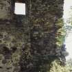 View of junction of SE and SW walls of tower from interior









