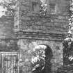Harthill Castle. View of gateway from S.