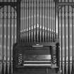 Interior.
Detail of organ pipes.