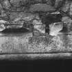 Leslie Castle. Detail of inscribed lintel.