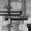Detail of castellated guttering.