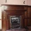 Interior.
Detail of fireplace in billiard room.