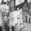 Allardice Castle. View of South-East wing from South.