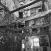 Interior, tower house.
View to second and third floors from first floor.