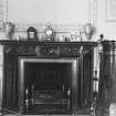 Interior.
General view of the chimneypiece in the oval library.