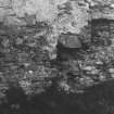 Detail of masonry in of outbuilding.