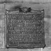 Wall plaque (inscribed: "to record the use of the building as an auxiliary hospital during the Great War"), detail