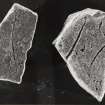 Two Early Christian carved stone fragments. Obverse.