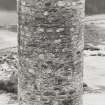 Glenfinnan Monument.  Hi-spy detail of stonework from North East.