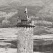 Glenfinnan Monument.  Hi-spy view of statue from West.