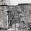 View of doorway from West