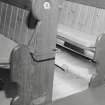 Interior. Detail of pew end