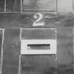 2 Abercromby Place
Detail of 4" thin numeral painted over