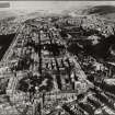 Edinburgh, New Town.
Copy of aerial view from West from Church of St. George's to Calton Hill.
Insc: 'J.B.Watson Ltd. Opticians and Photographic Dealers, Edinburgh 3, Frederick Street'.