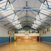 Interior. View of main gym hall from West