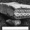 Detail of carved abacus fragment.