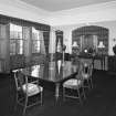 Interior.
View of first floor dining room from E showing the buffet niche.