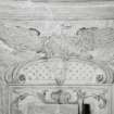 Detail of plasterwork in staircase hall