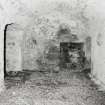 Interior, tower, third floor, South wing, vaulted chamber, view from North.