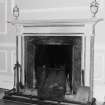 Interior. First floor North drawing room detail of fireplace
