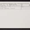 Kilravock, NH84NW 3, Ordnance Survey index card, Recto