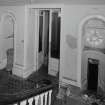 Interior.
View of entrance stair hall from half-landing to N.