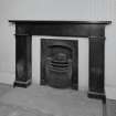 Interior.
Ground floor dining room, detail of fireplace.