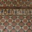 Interior.
Entrance hall, detail of minton tile flooring.