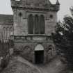 View of the North transept of East Saltoun Parish Church including the entrance to the Fletcher Vault