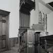 Interior.
View of pulpit from NE.