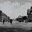 Photographic copy of a postcard.
View of car terminus.
Titled: 'Car Terminus, Levenhall'.