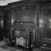 Interior. 7th floor Detail of committee room fireplace
