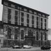 Glasgow, 27-59 James Watt Street, Tobacco Warehouse.
General view of rear elevation from North-West. (Brown Street)