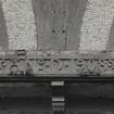 Detail of date plaque on central gable.
